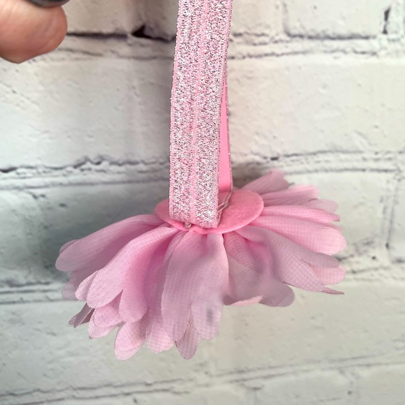Handmade small tulle, pink skirt w/ elastic waist & 2 headbands. *MARKED DOWN!! - Picture 6 of 9